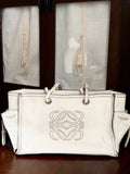 Loewe Ivory Anagram Tote