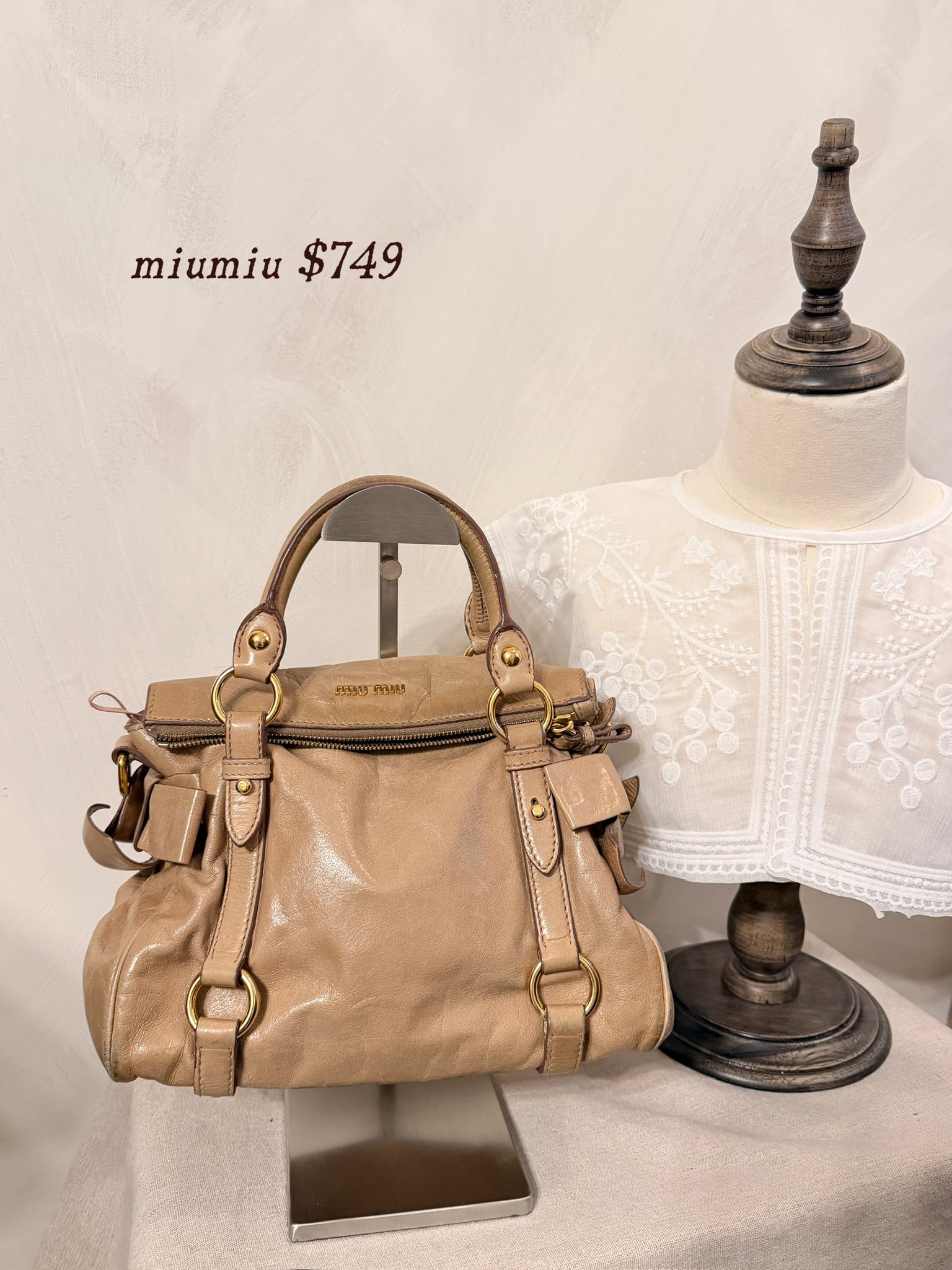 MiuMiu Milk Tea Muse Bag