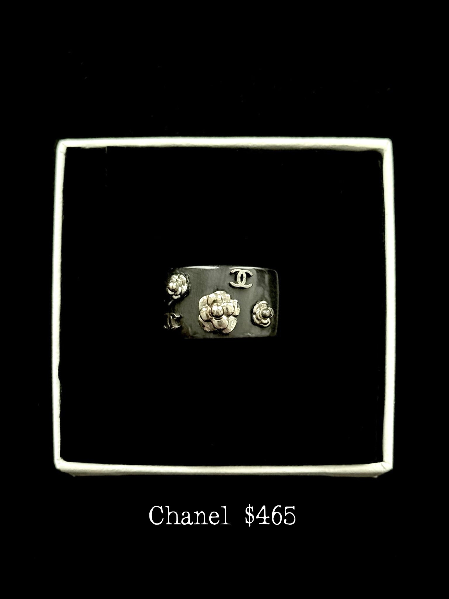 Chanel Noir Camellia Ring