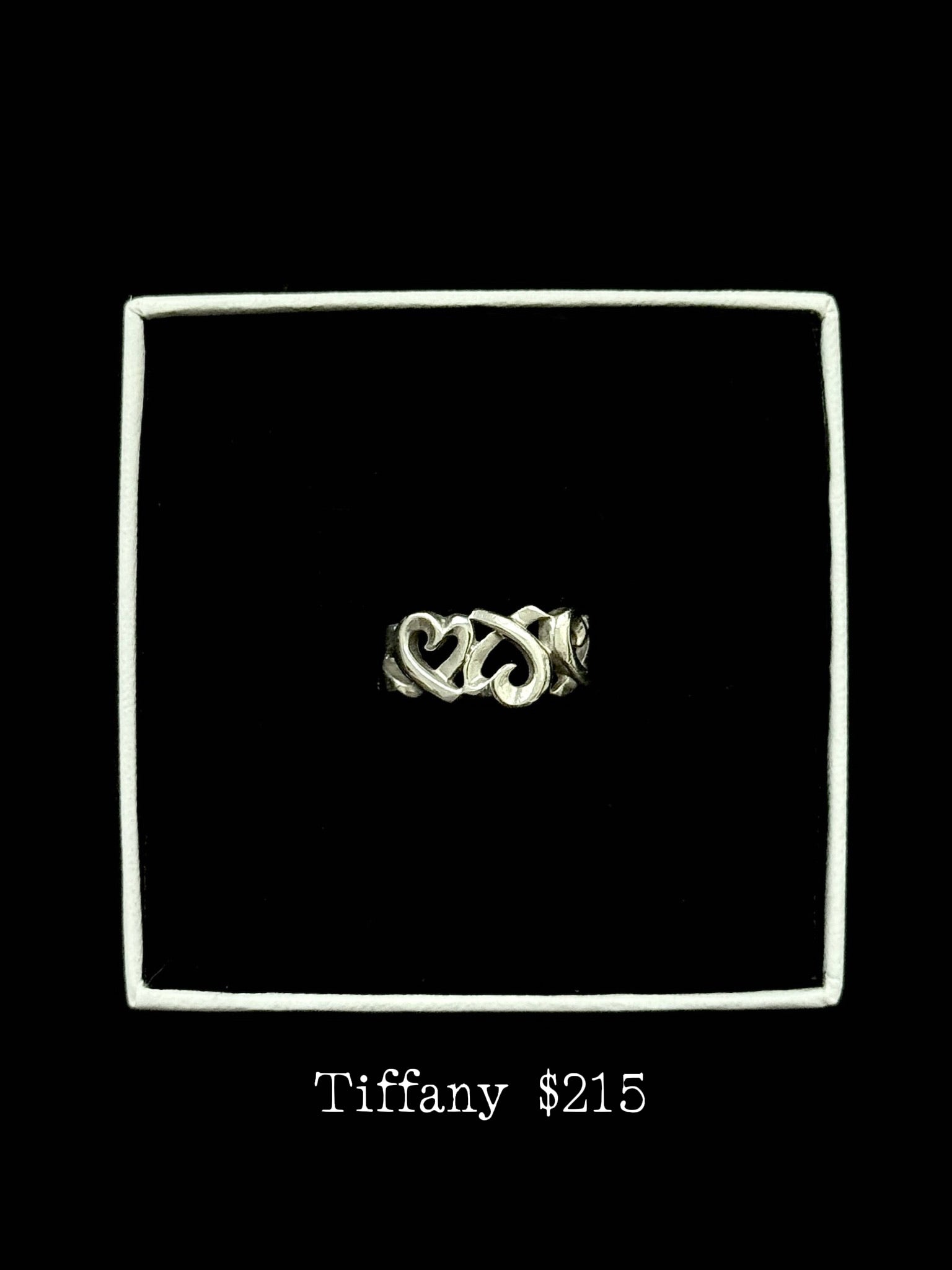 Tiffany Heart Script Ring