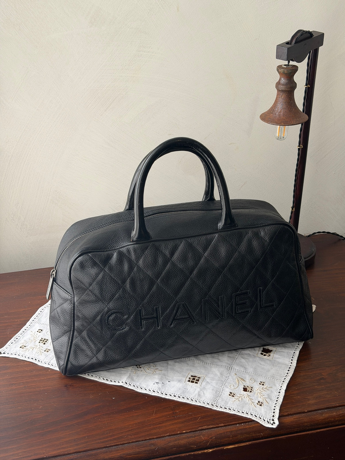 Chanel Noir Quilted Voyage