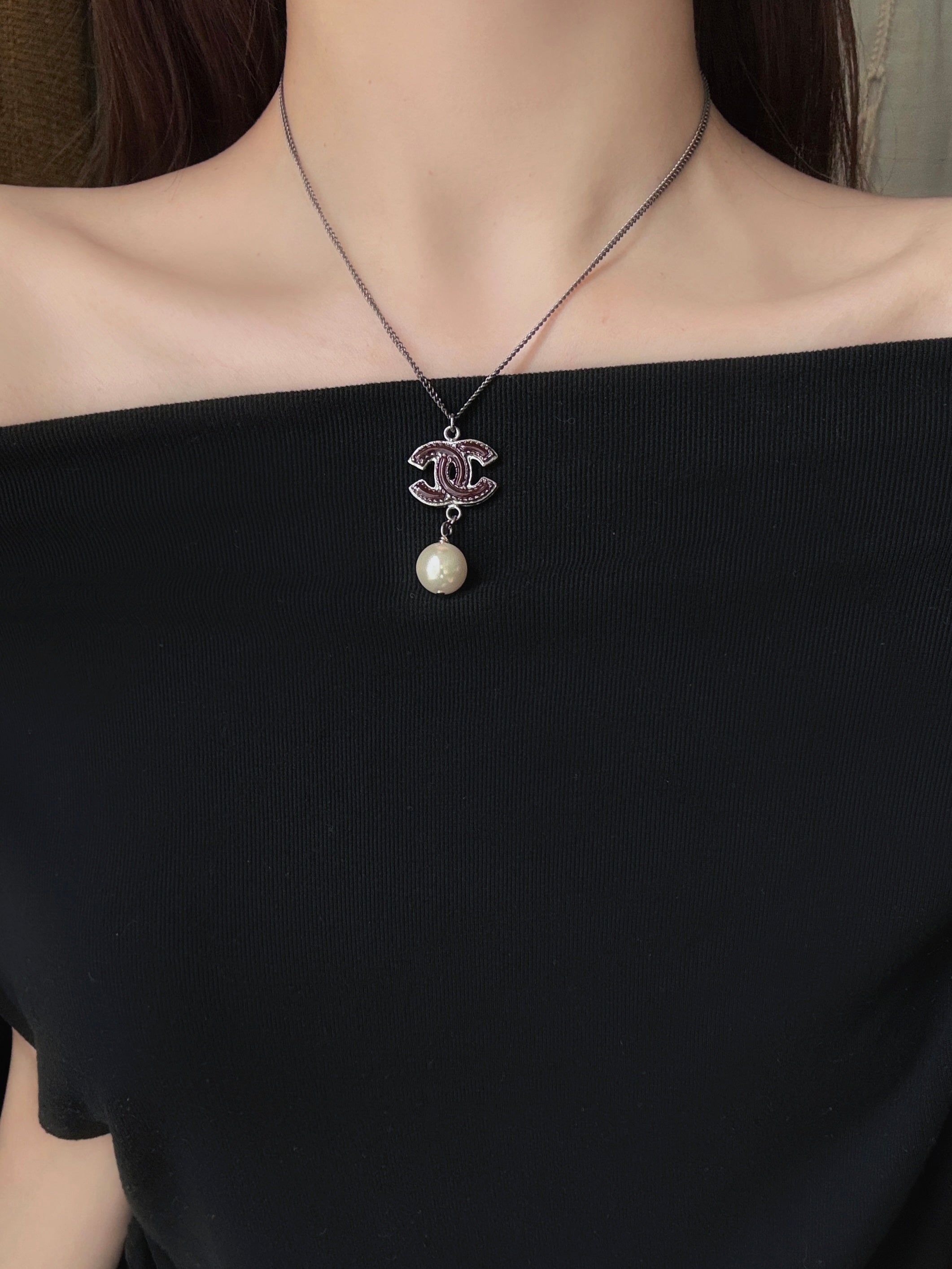 Chanel Burgundy Pearl