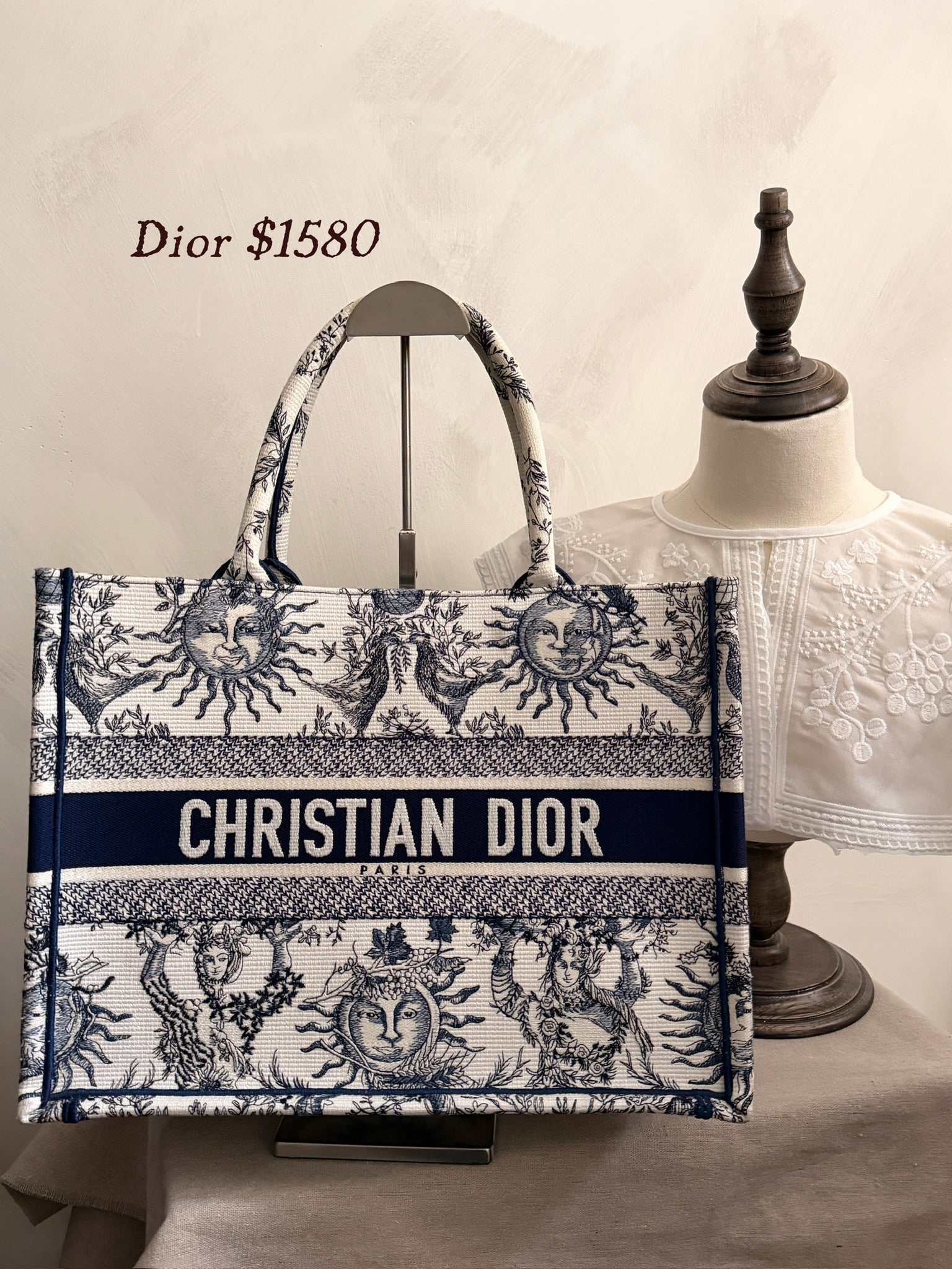 Dior Paris Blue Book Tote