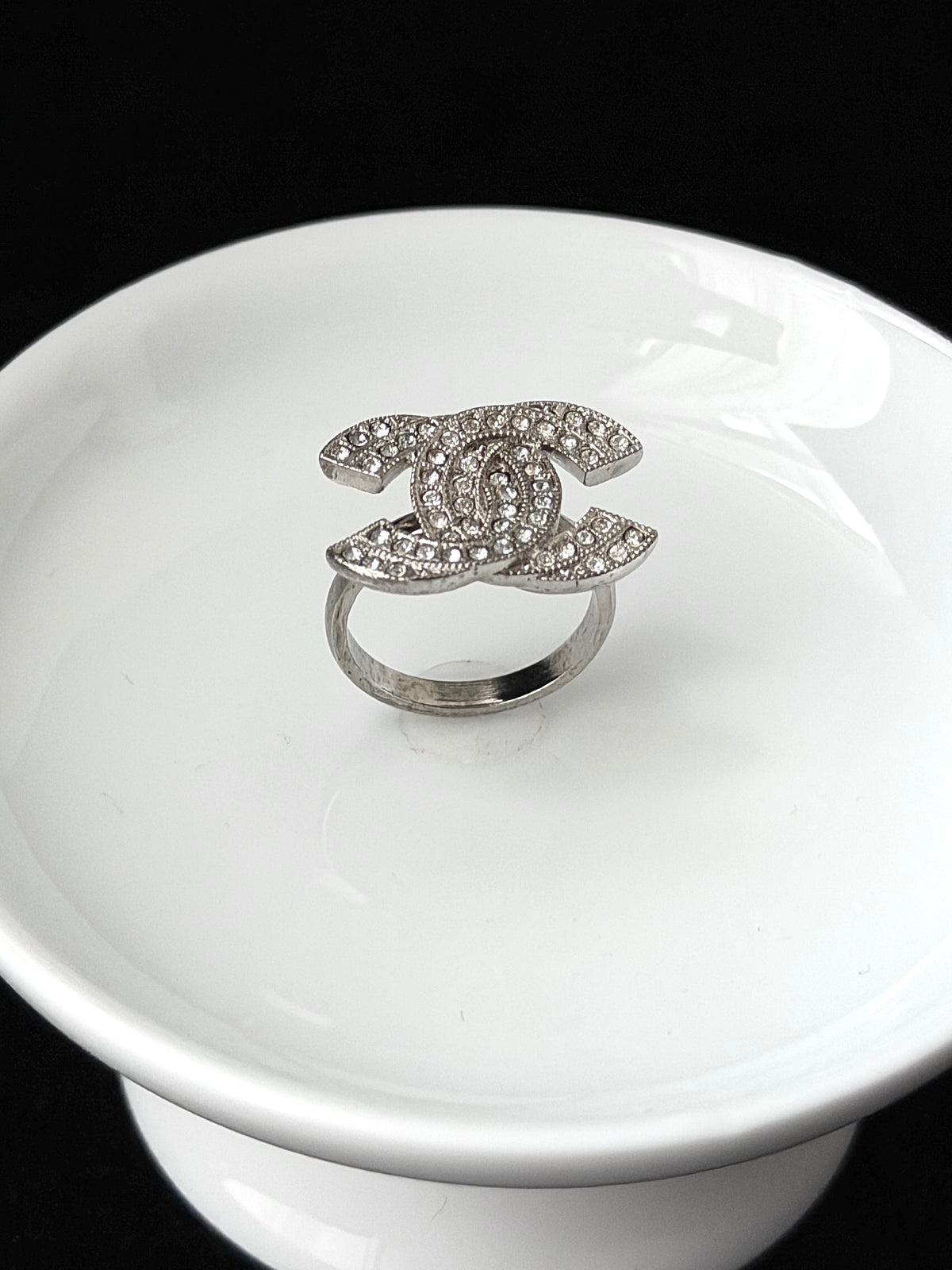 Chanel Crystal CC Ring