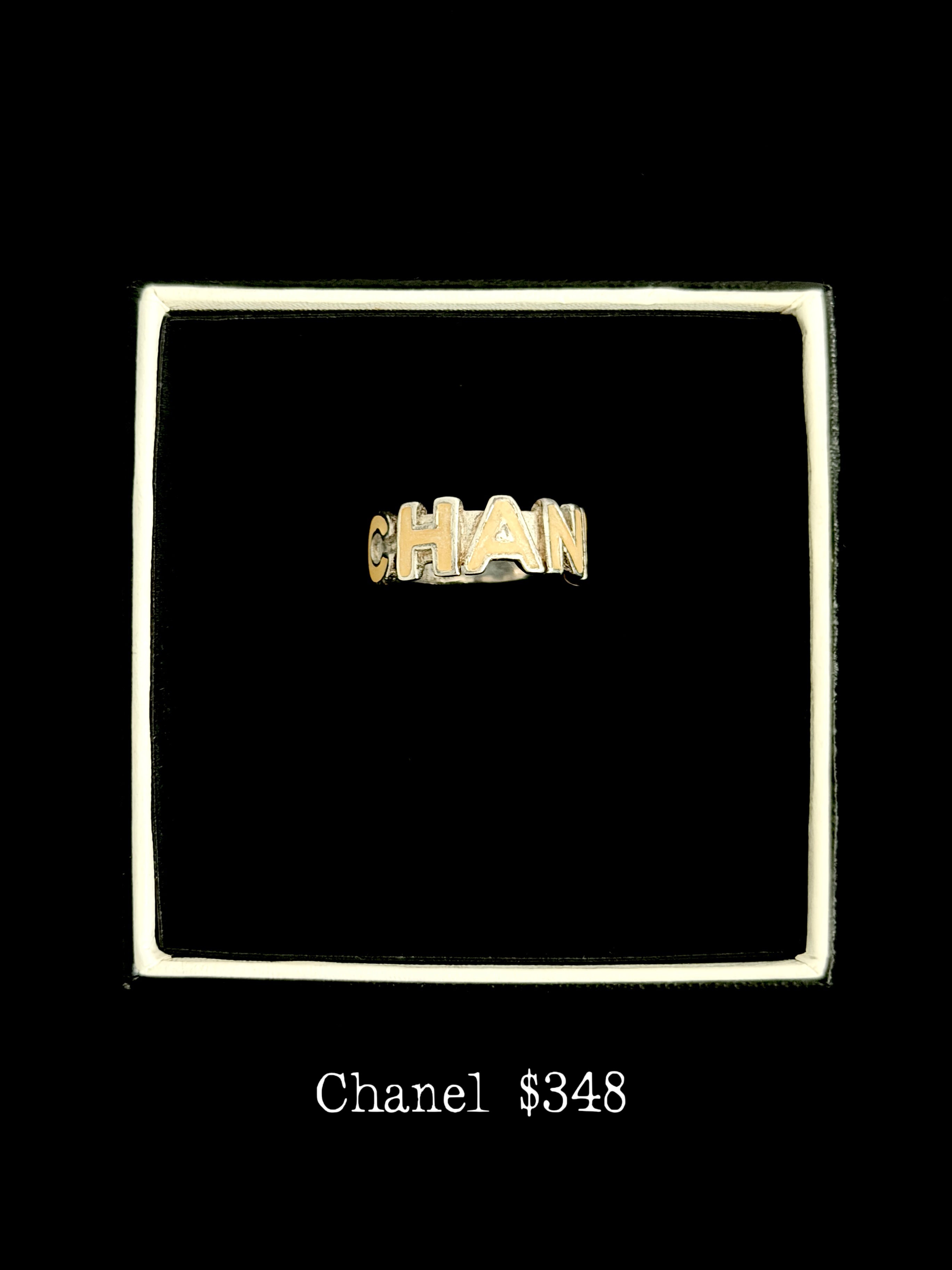 Chanel Logo Band Ring