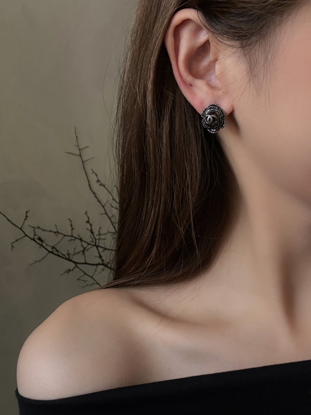 Chanel Black Flower