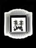 Chanel Black Bow Earrings- Clip