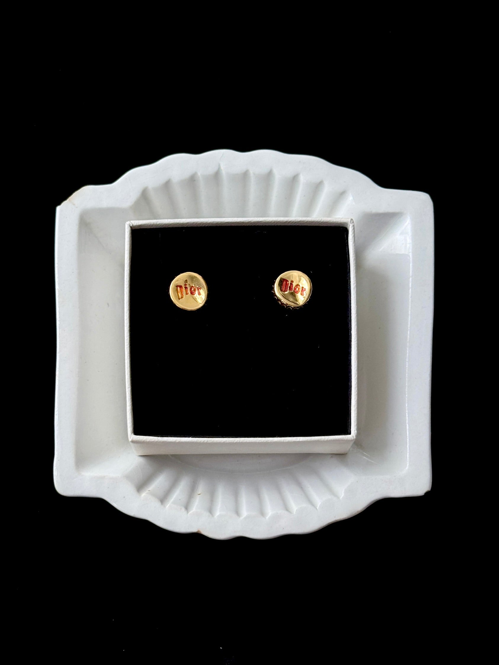 Dior Rouge Studs