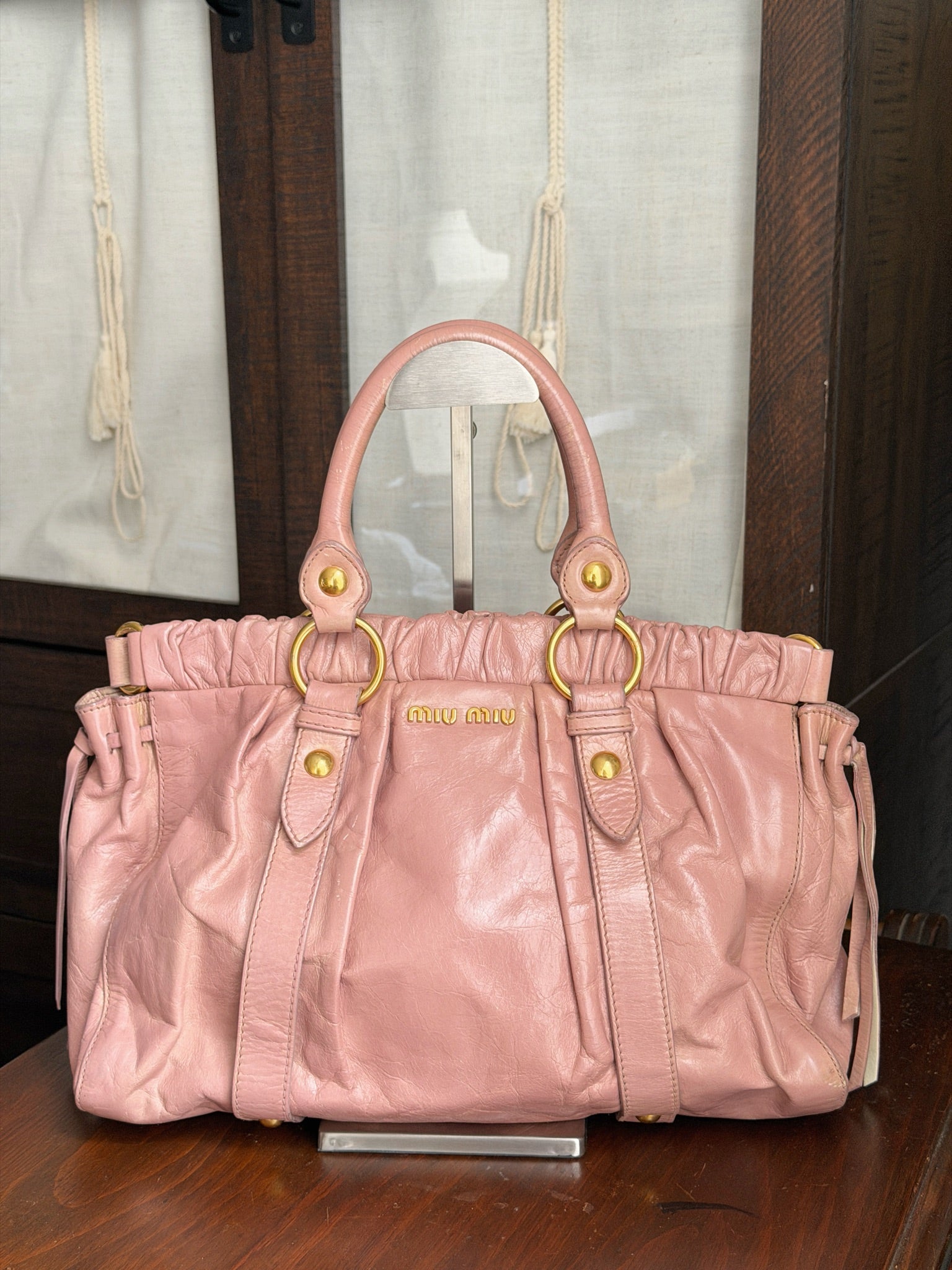 Miu Miu Rosé Belle Handbag