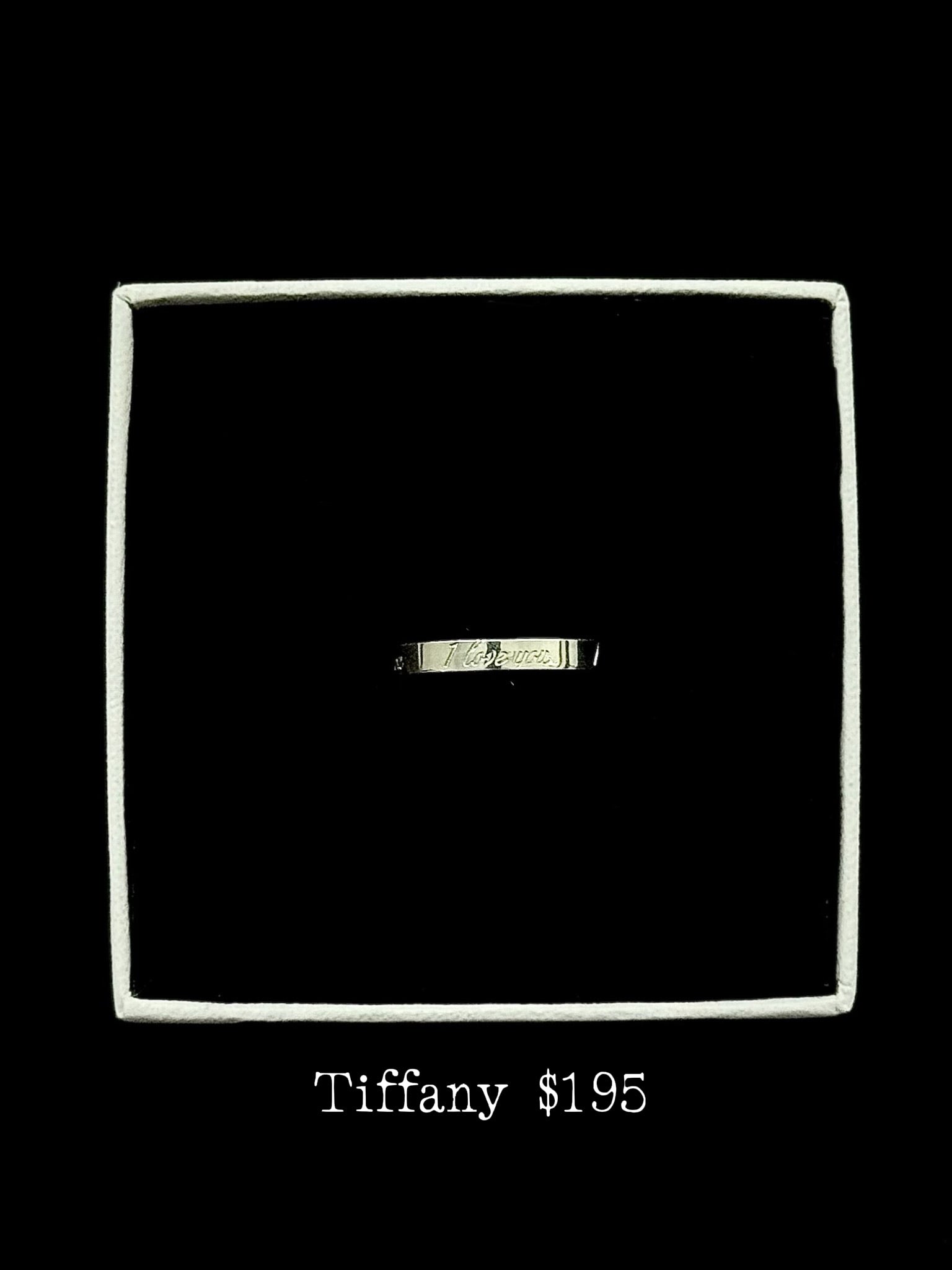 Tiffany Minimal Love Band Ring