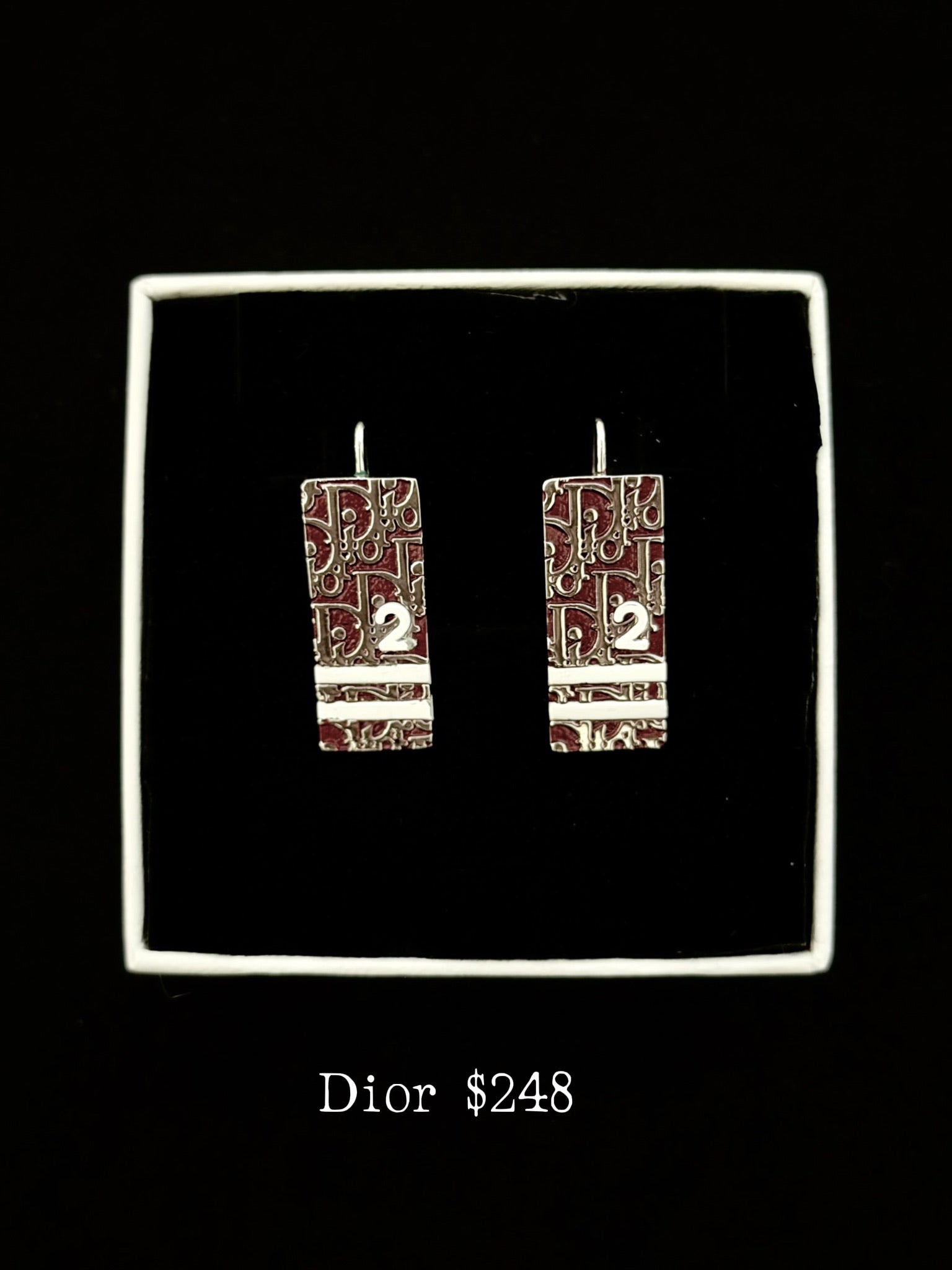 Dior Burgundy Monogram