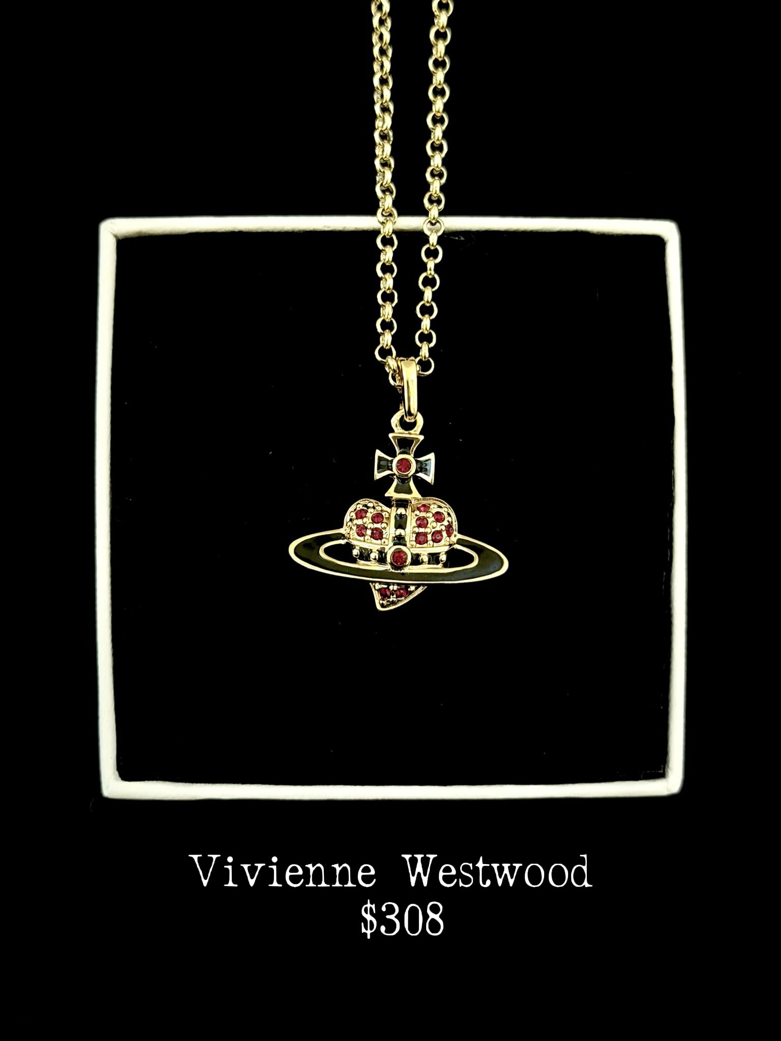Vivienne Crown Orb Necklace