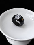 Chanel Black Camellia Ring