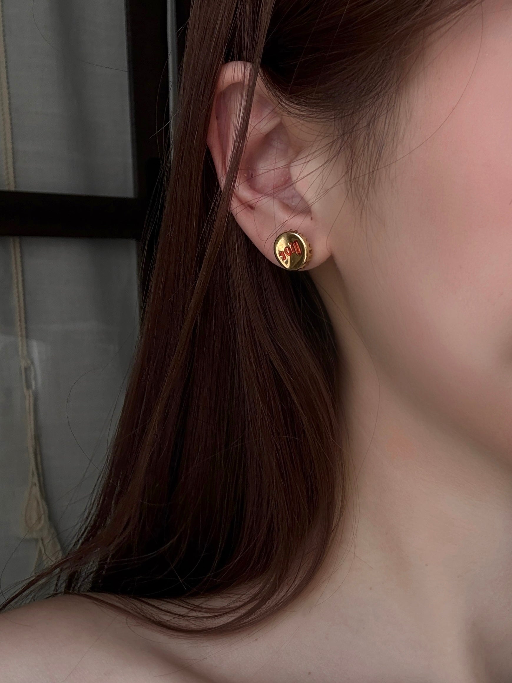 Dior Rouge Studs