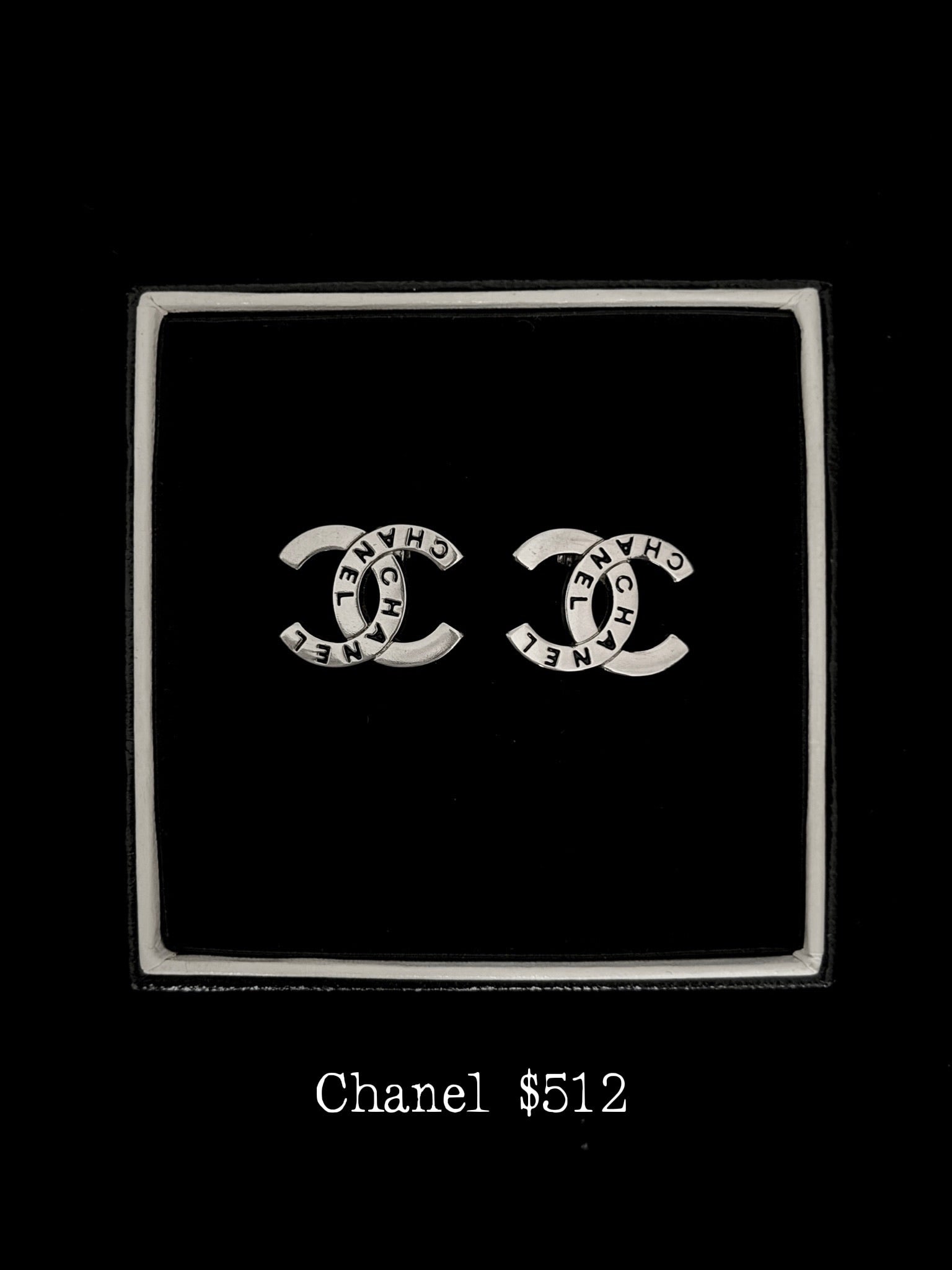 Chanel Sliver Earrings -Clip