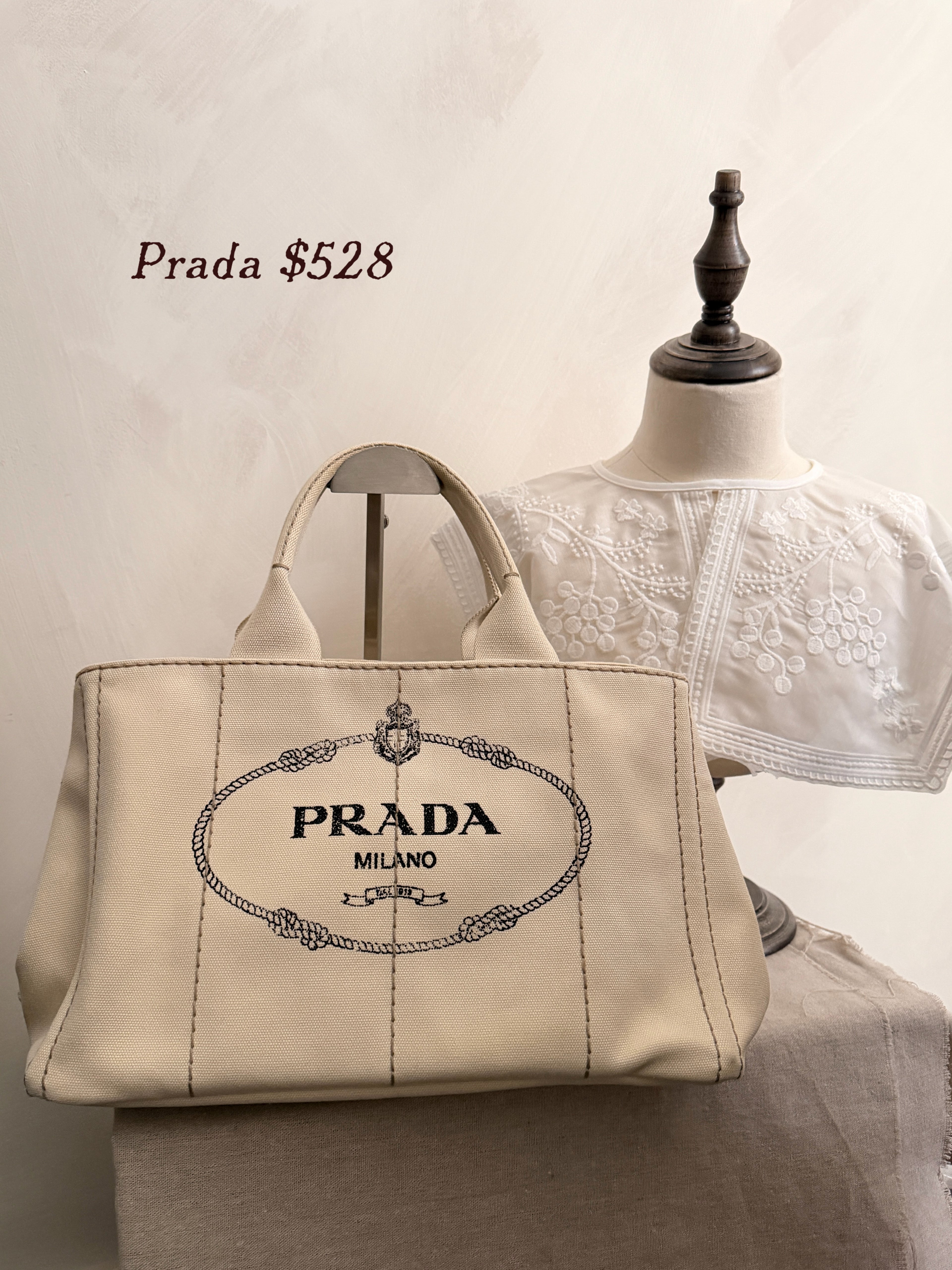 Prada Canvas Tote