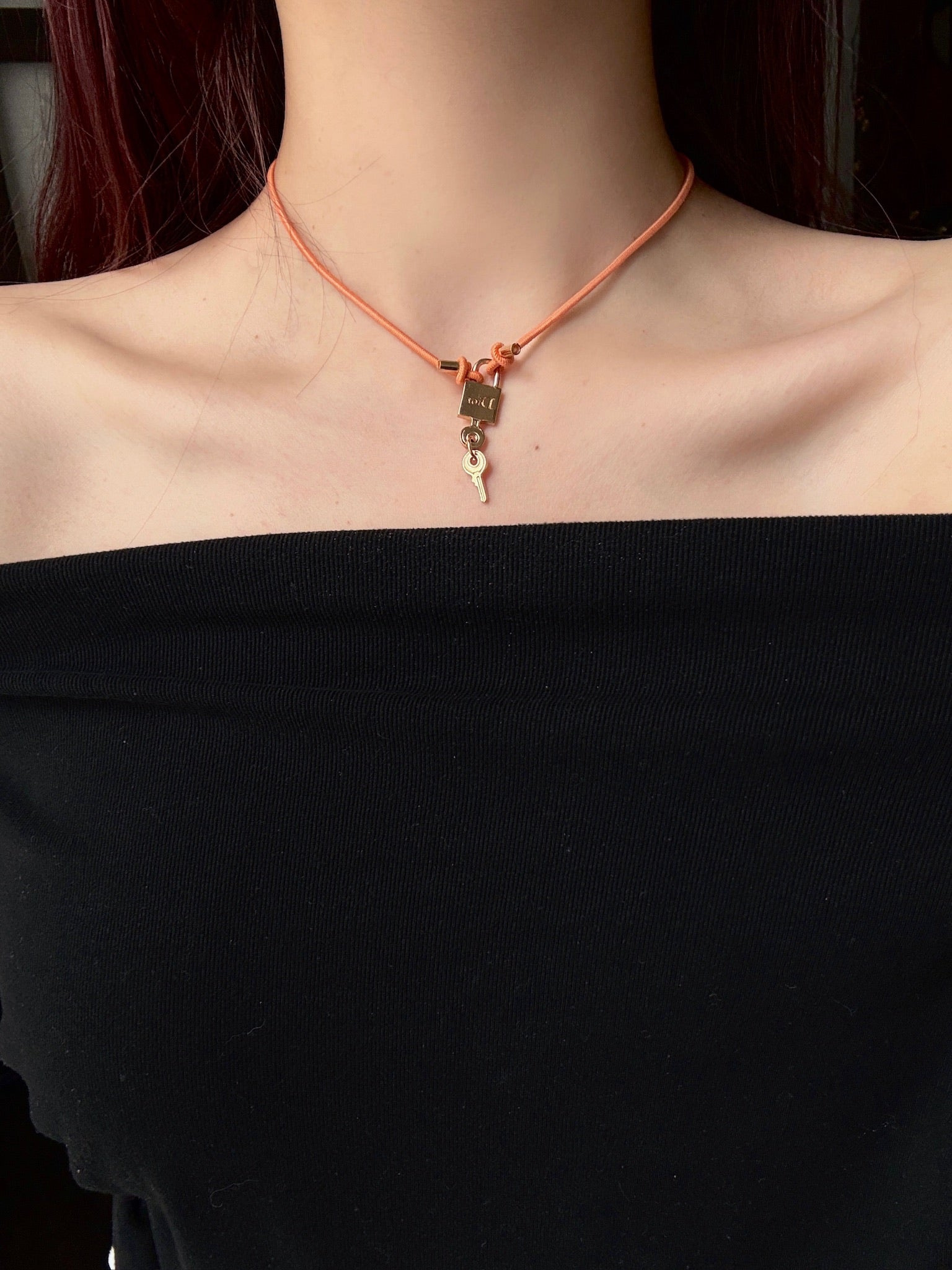 Dior Lock Key Necklace