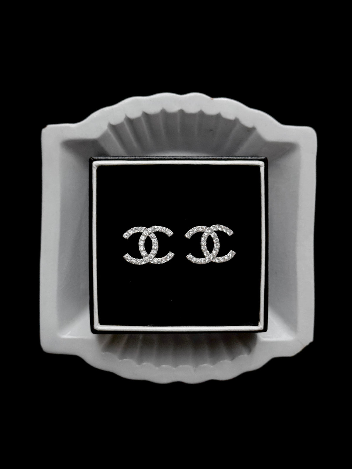 Chanel Silver Crystal Eclat - Clip