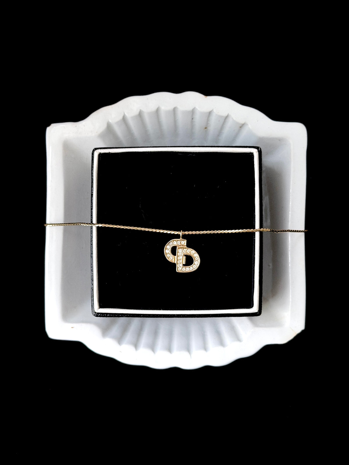 Dior Crystal Logo Bracelet