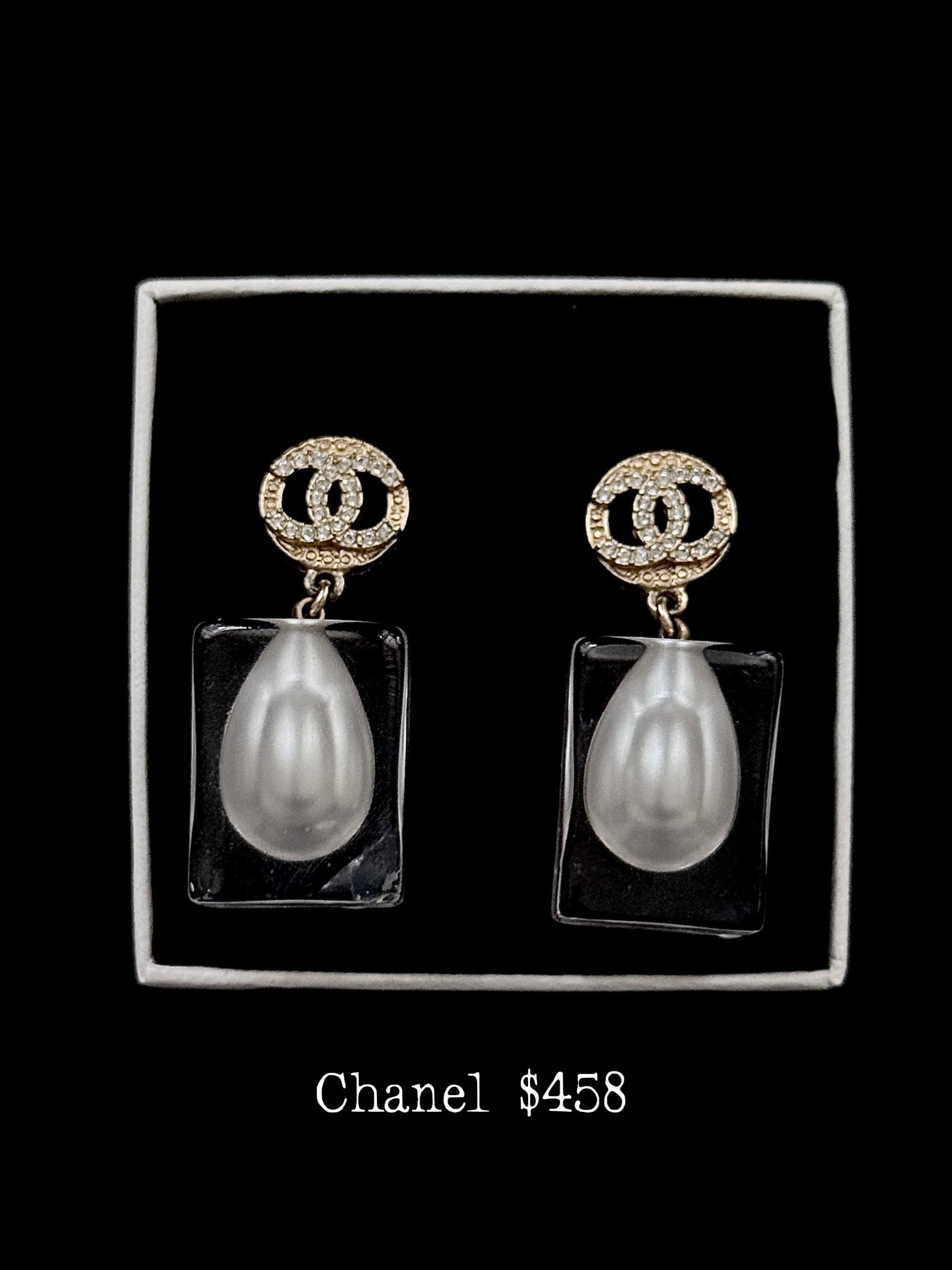 Chanel Crystal Pearl Drop