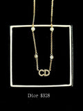 Dior Crystal CD Necklace