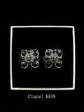 Chanel Midnight Camellia Studs -Clip
