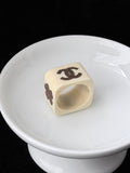 Chanel Ivory CC Ring
