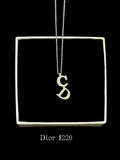 Dior CD Initial Necklace