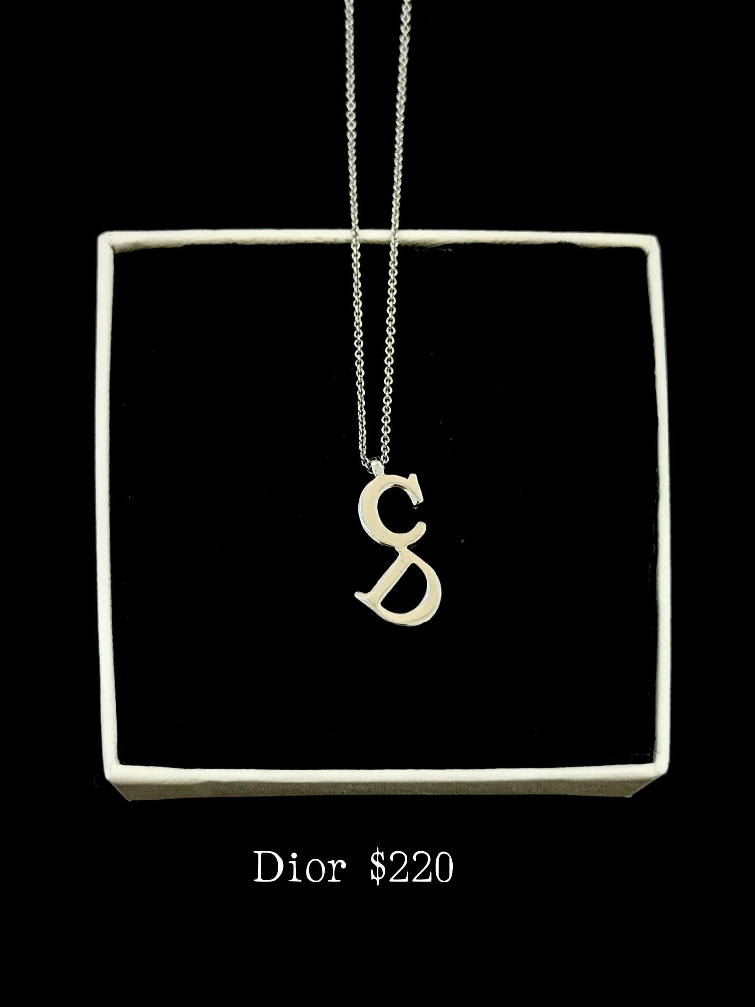 Dior CD Initial Necklace