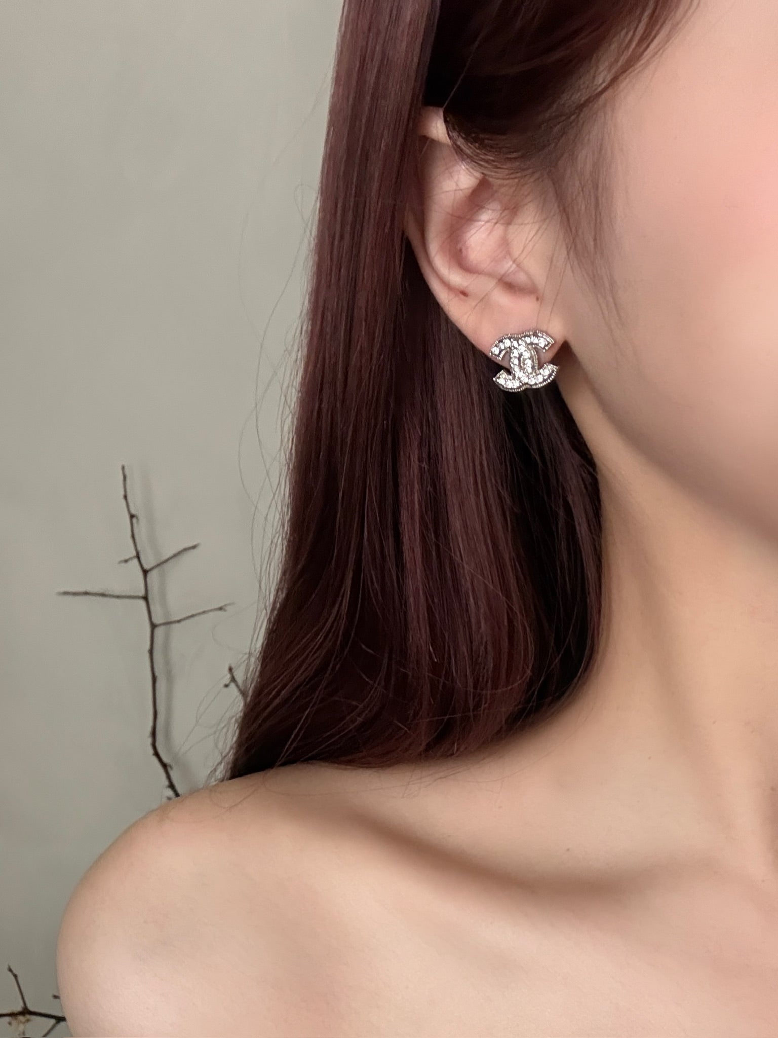 Chanel CC Studs