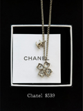Chanel Crystal Clover Necklace