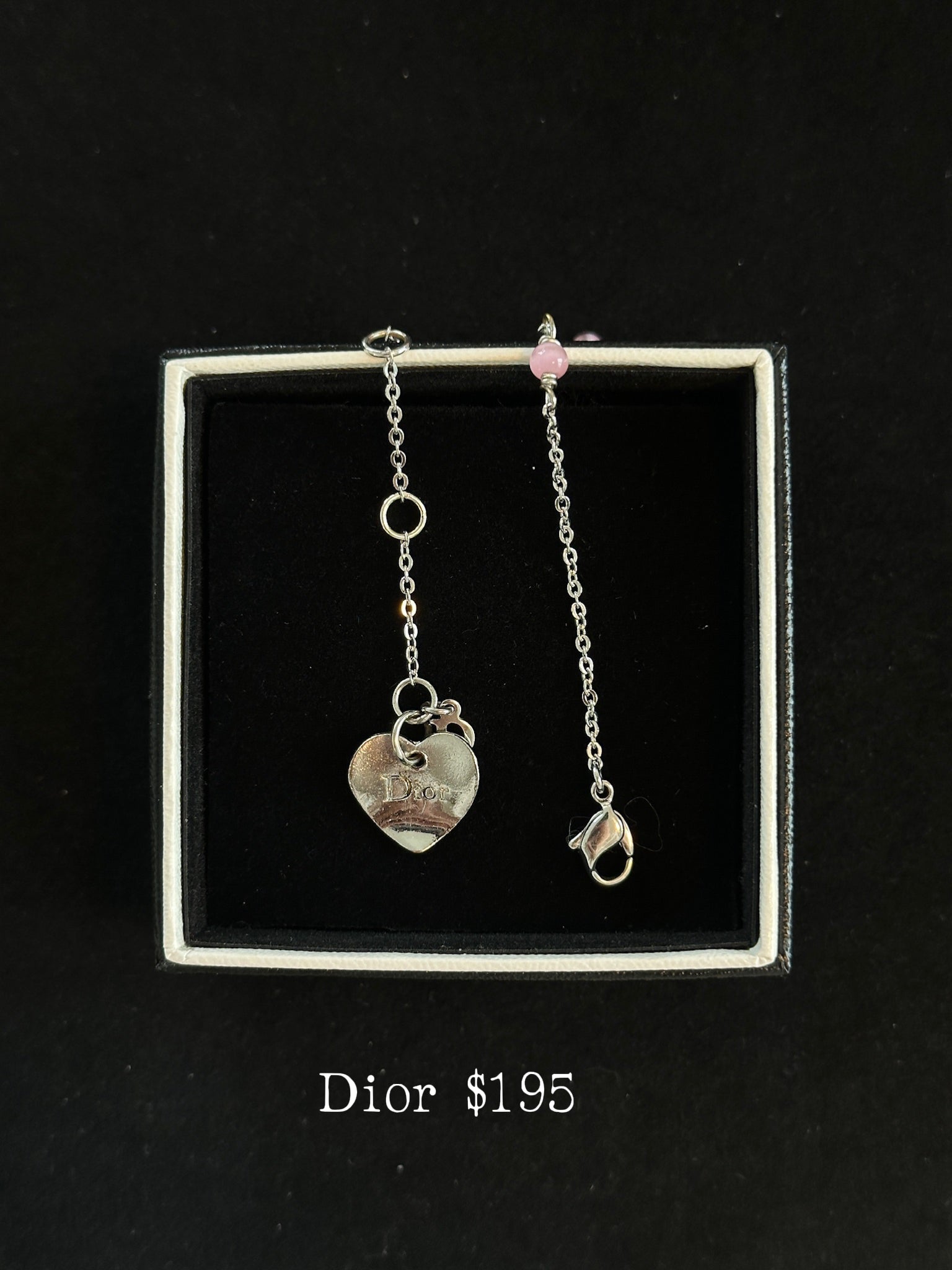 Dior Heart Charm Bracelet