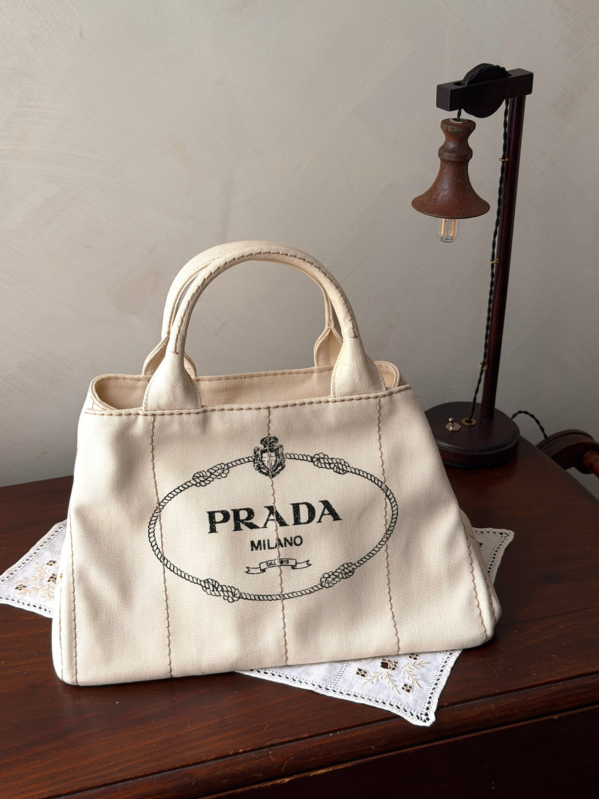 Prada Canvas Tote