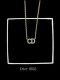 Dior CD Signature Crystal Necklace