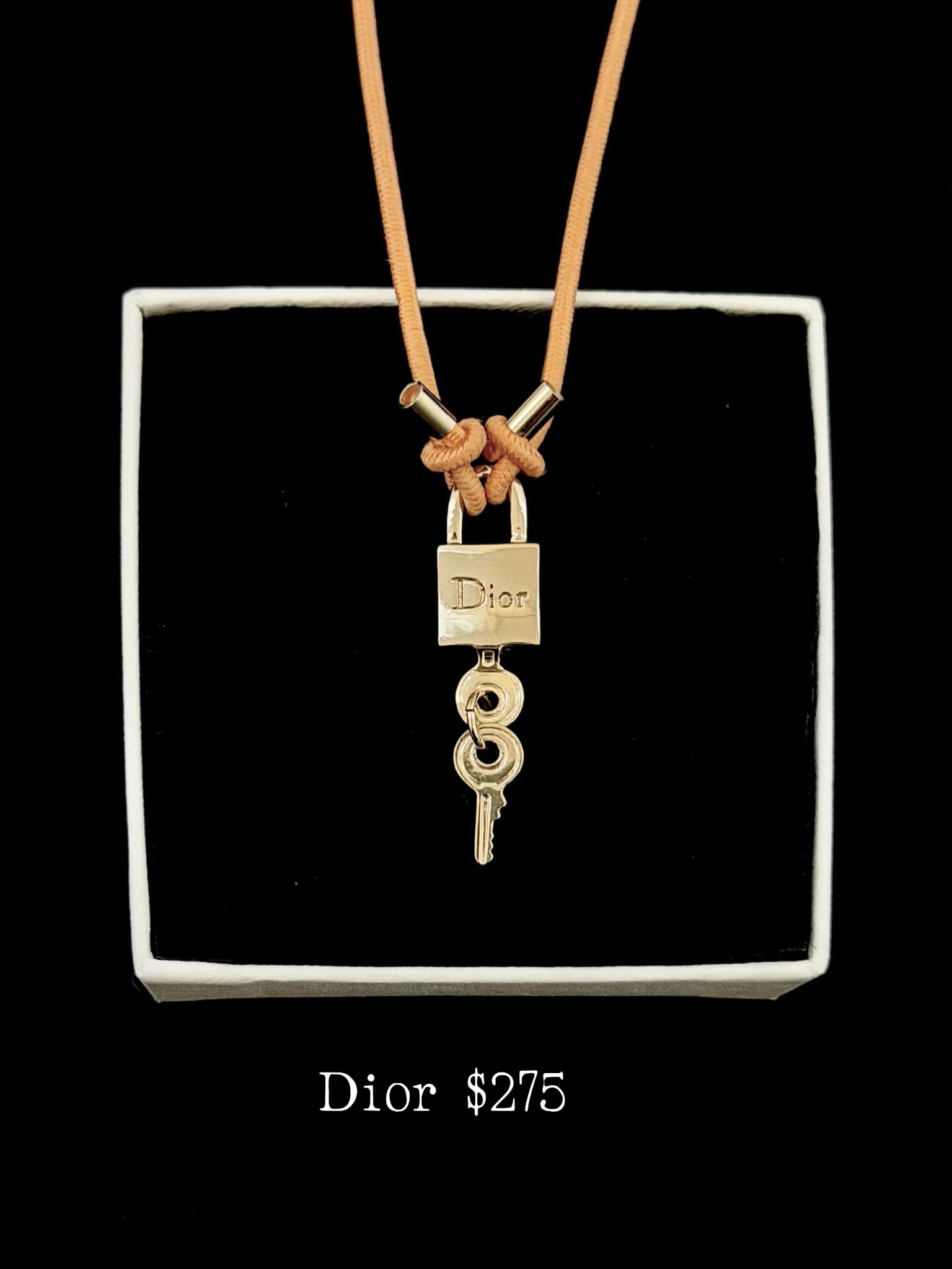 Dior Lock Key Necklace