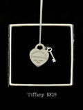 Tiffany Heart Lock & Key Necklace