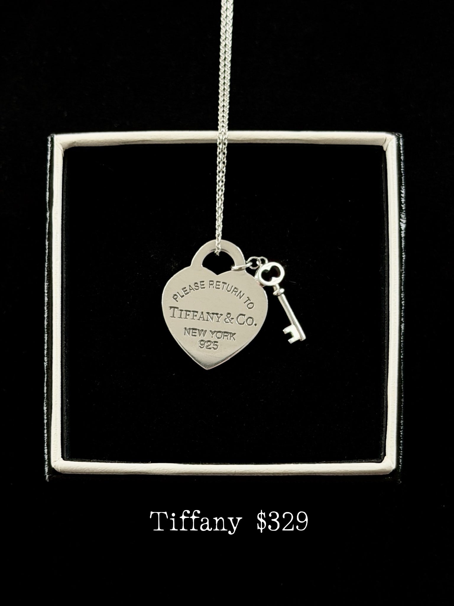 Tiffany Heart Lock & Key Necklace