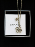 Chanel Crystal Clover Necklace
