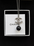 Chanel Black Pearl Necklace