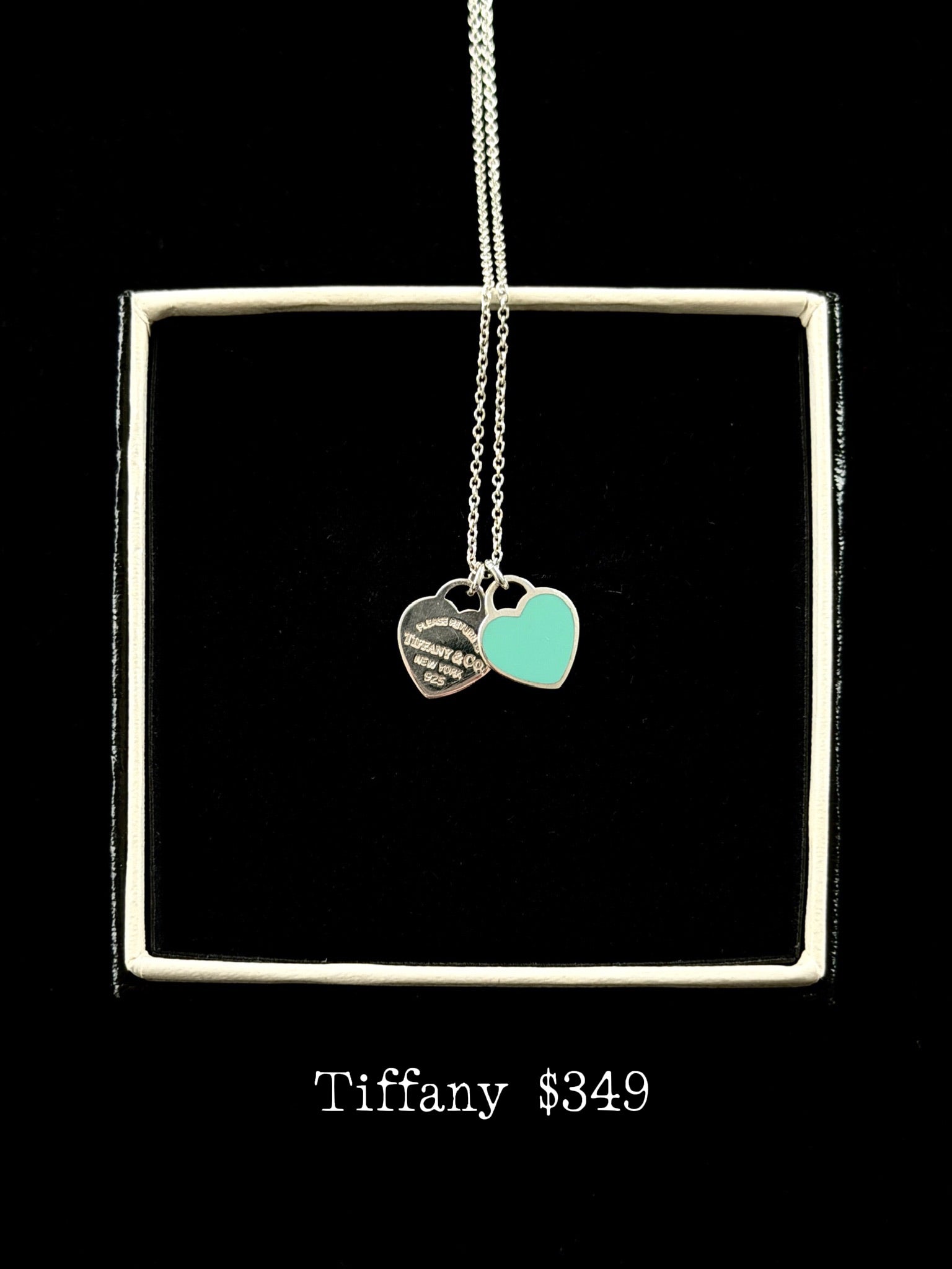 Tiffany Blue Heart Tag Necklace
