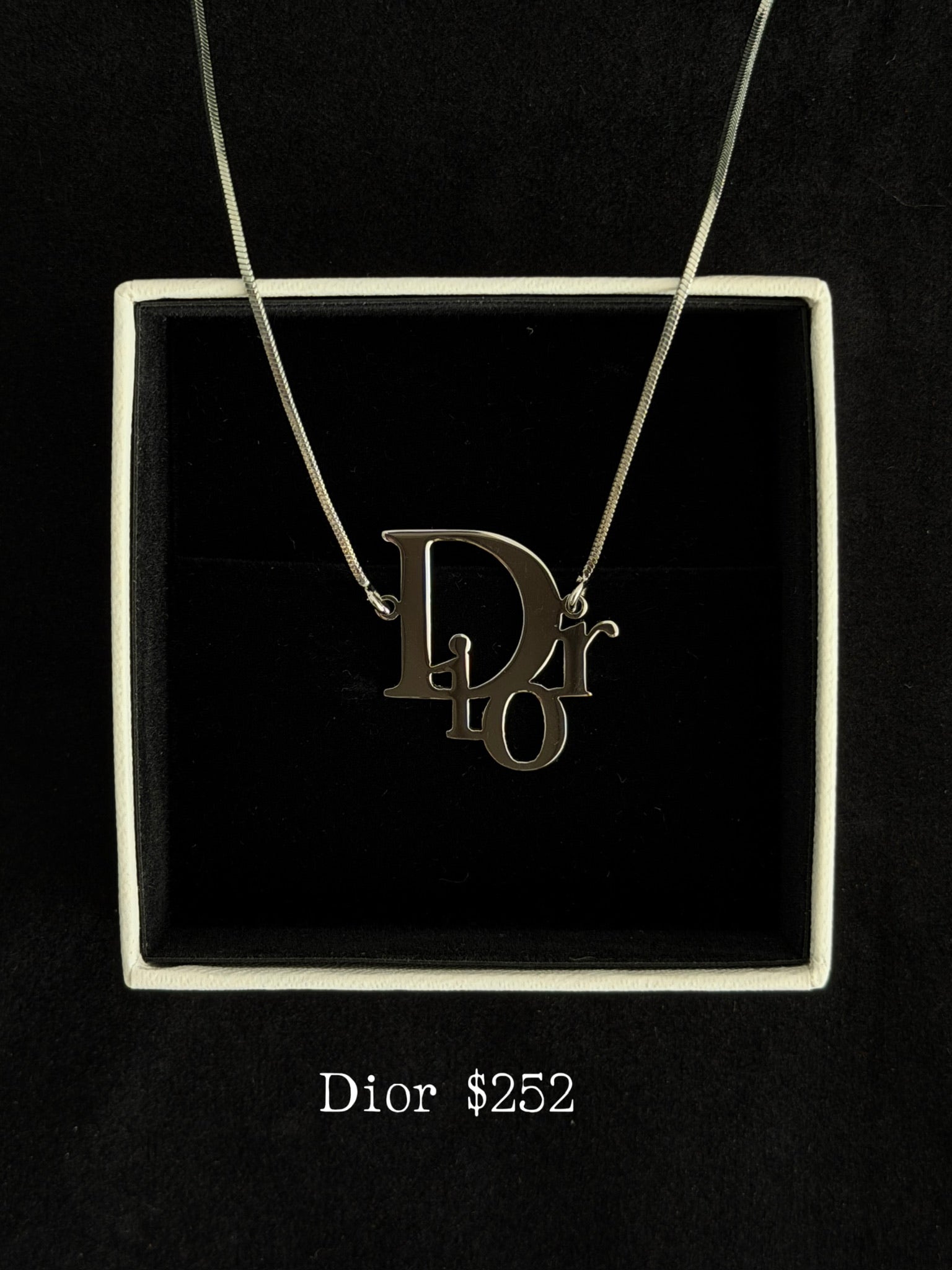 Dior Bold Initial Necklace