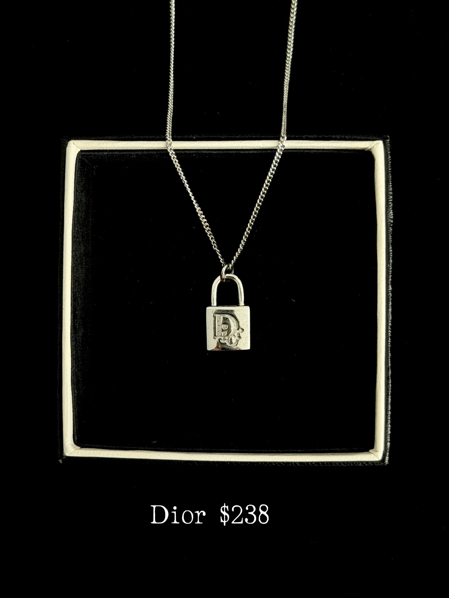 Dior Mini Lock Necklace